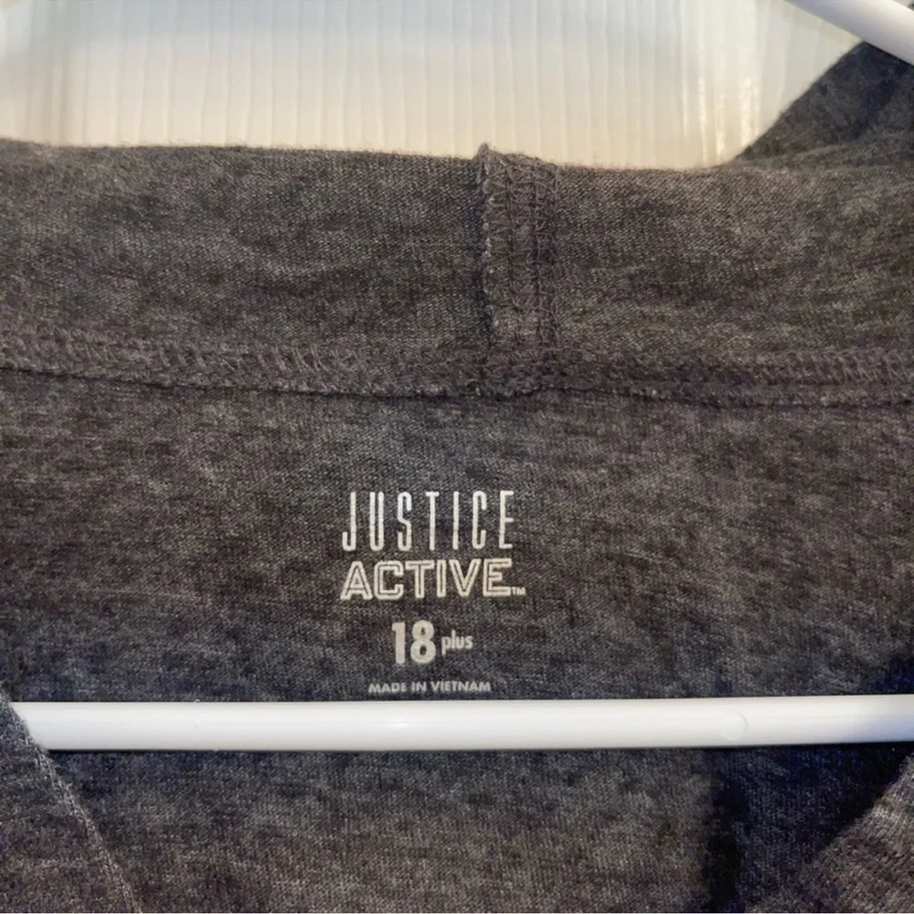 Justice grey hoodie
